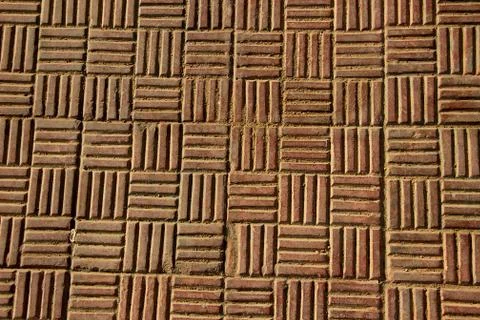Pattern of Antiskid Tiled Floor Stock Photos
