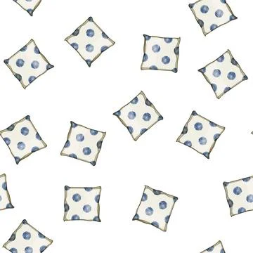 Pattern apartment boho pillow cartoon vector Stockillustratie