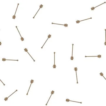 Pattern apiary honey dipper stick cartoon vector 스톡 일러스트