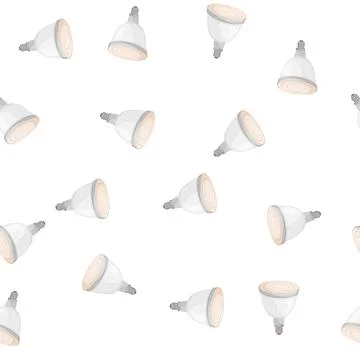 Pattern app smart light bulb cartoon vector Stock Illustration