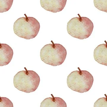 Pattern with apples Stock Illustration