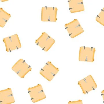 Pattern appliance fridge cartoon vector Stock Illustration