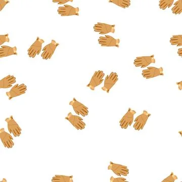Pattern appliance leather gloves cartoon vector イラスト素材