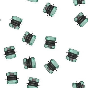Pattern appliance sandwich maker cartoon vector Stock Illustration