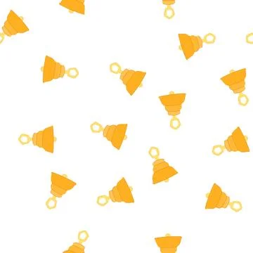 Pattern application bell cartoon vector Illustrazione stock