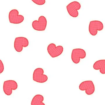 Pattern applique fabric patches cartoon vector Ilustración de archivo
