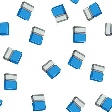 Pattern approved stamp handle cartoon vector Illustration