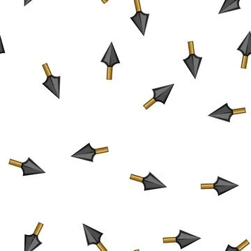 Pattern archaeology arrowhead cartoon vector Stock Illustration