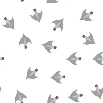Pattern archaeology arrowhead cartoon vector Illustrazione stock