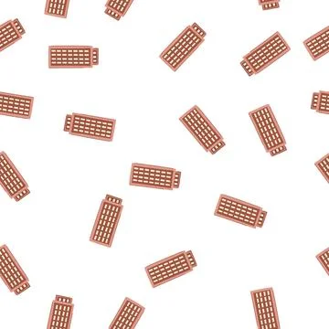Pattern architecture skyscraper cartoon vector Stock Illustration