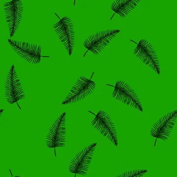 Pattern areca palm tropical leaf sketch hand drawn 스톡 일러스트