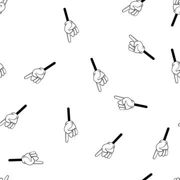 Pattern arm cartoon hand cartoon vector 스톡 일러스트