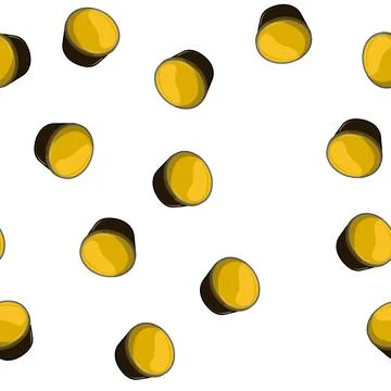 Pattern aroma capsule coffee cartoon vector Stock Illustration