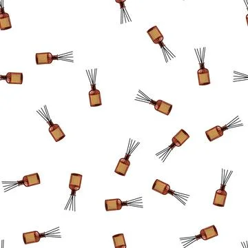 Pattern aromatherapy aroma sticks cartoon vector 库存插图