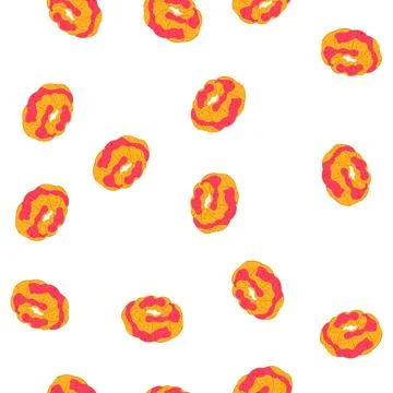 Pattern aromatic colorful bath bomb with pink color swirling Stock Illustration