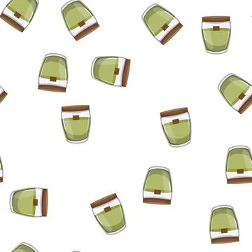 Pattern aromatic scented candle cartoon vector Stock Illustration