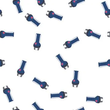 Pattern arrest taser gun cartoon vector Stock Illustration