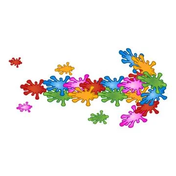 Pattern arrow of flowers Stock Illustration