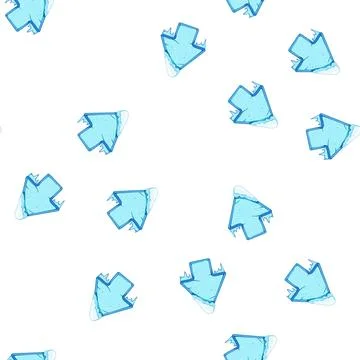 Pattern arrow ice game button cartoon vector Illustrazione stock