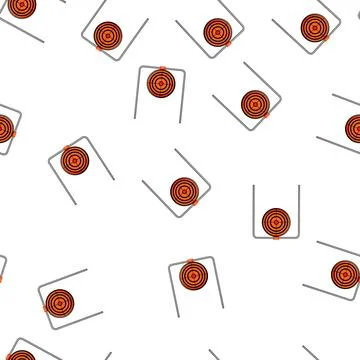 Pattern arrow shooting target cartoon vector Illustrazione stock
