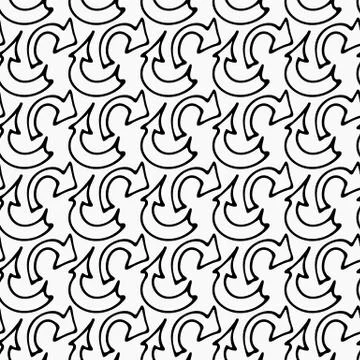 Pattern with arrows Illustrazione stock