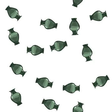 Pattern art antique vase cartoon vector Stock Illustration