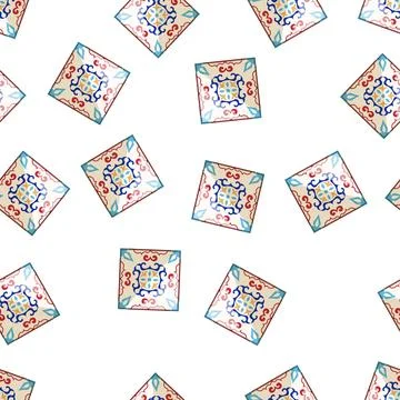 Pattern art arabic mosaic tile cartoon vector Stockillustratie