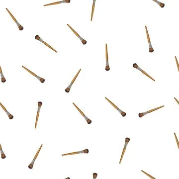 Pattern art artist paint brush cartoon vector Stock Illustration