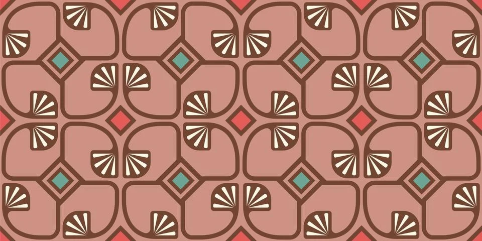 Pattern in art deco style Stock Illustration
