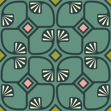 Pattern in art deco style Иллюстрация