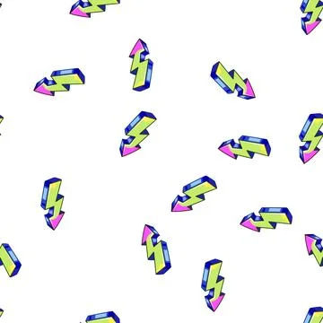 Pattern art graffiti arrow cartoon vector Stock Illustration