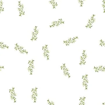 Pattern art olive border divider cartoon vector イラスト素材