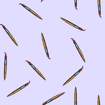 Pattern art paint brush sketch hand drawn Stock Illustration