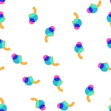 Pattern art risograph effect cartoon vector Stockillustratie