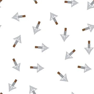 Pattern artifact arrowhead cartoon vector Stock Illustration
