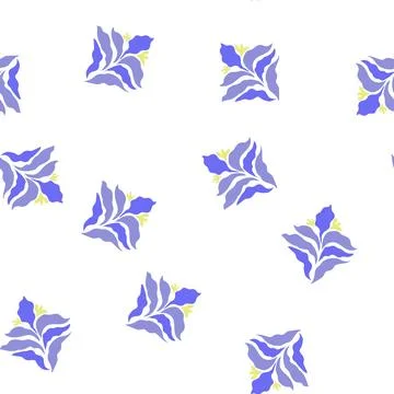 Pattern artistic abstract square flowers cartoon vector Stock Illustration