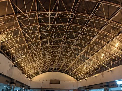 A pattern of artistic metal dome at the top of a building Stock Photos