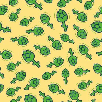 Pattern asparagus Seamless, cute asparagus background, for banner wall wallpa Stock Illustration