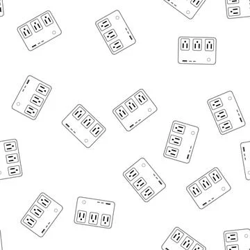 Pattern assistant power strip smart cartoon vector イラスト素材