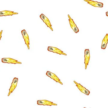 Pattern asteroid meteor cartoon vector Stock Illustration