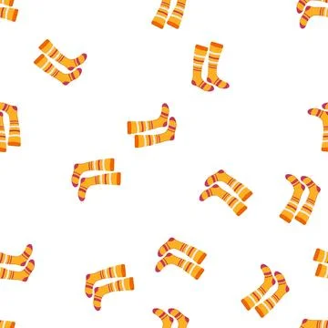 Pattern athletic socks soccer cartoon vector イラスト素材