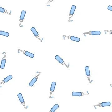 Pattern atomizer nasal spray bottle cartoon vector Stock Illustration
