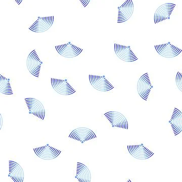Pattern attenuation wireless signal wave cartoon vector Stock Illustration