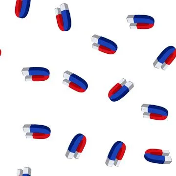 Pattern attract magnet cartoon vector イラスト素材