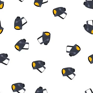 Pattern audience spotlight stage cartoon vector Stock Illustration