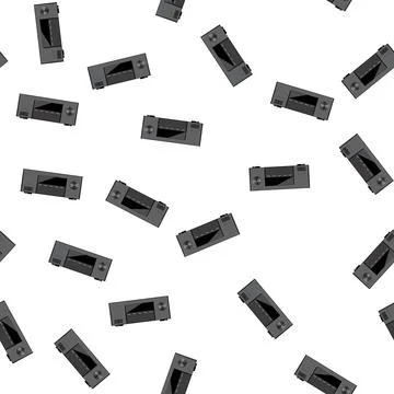 Pattern audio av receiver cartoon vector 库存插图