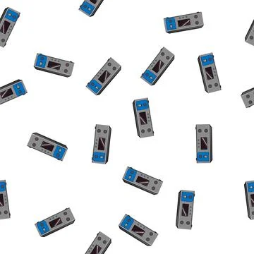 Pattern audio digital amplifier cartoon vector Stock Illustration
