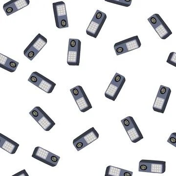 Pattern authentication biometric security device cartoon vector Stock Illustration