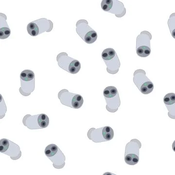 Pattern authentication facial recognition camera cartoon vector Stock Illustration