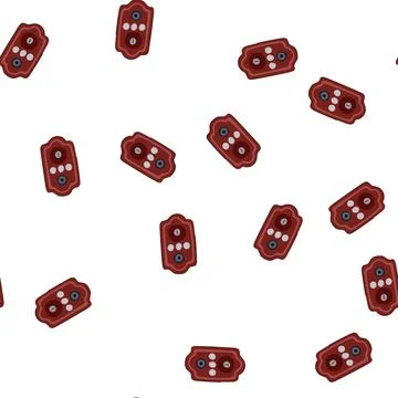 Pattern authentication facial recognition lock cartoon vector Stock Illustration